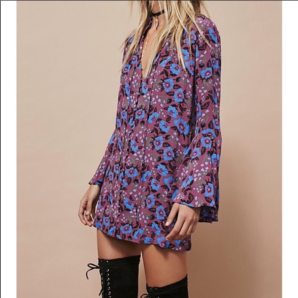 RARE! 🔮NWT FREE PEOPLE✨Magic Mystery Printed Tunic✨